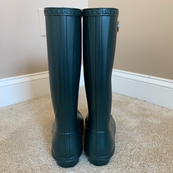 UGG Women's Shelby Matte Rain Boots, Olive Green, Size 9 Tall Rubber NIB - Picture 4 of 8